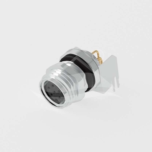 M8 Shielded Female Right Angle PCB Receptacle
