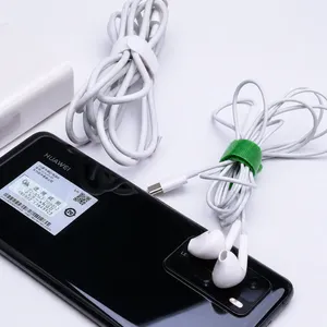 Reusable Straps on Charging and Earphone Cables
